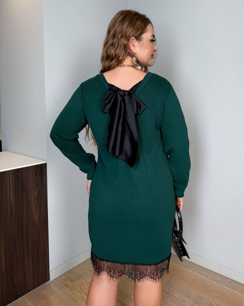 Велюровое платье с кружевом MA-N2157T550 Велюровое платье с кружевом MA-N2157T550