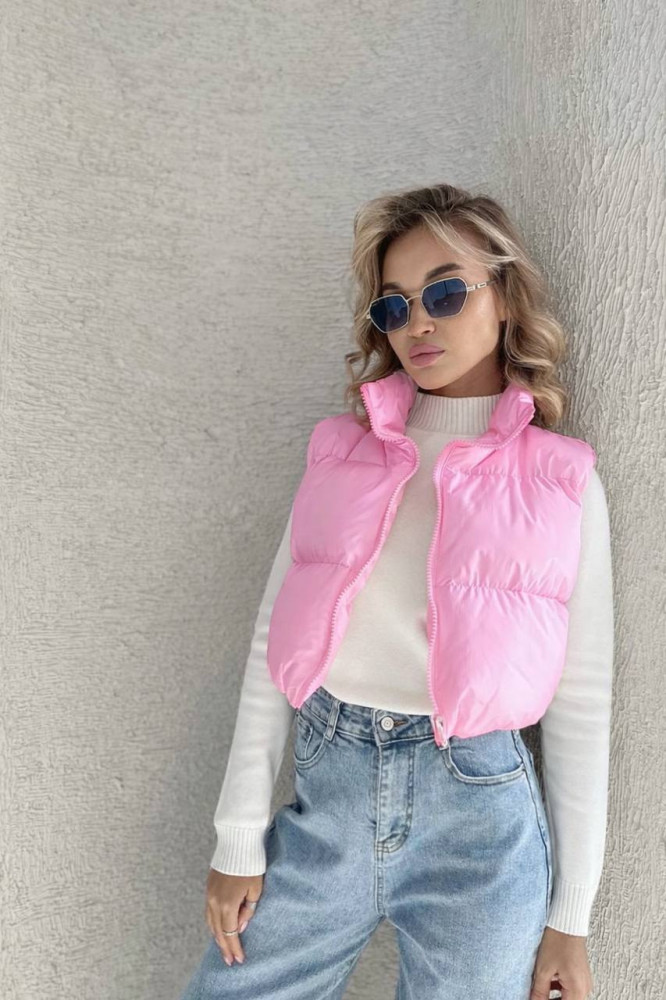 Укороченный жилет на синтепоне DMP-P4031T320 Укороченный жилет на синтепоне DMP-P4031T320