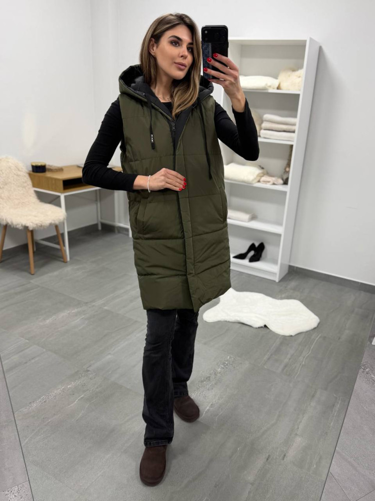 Удлиненный двухсторонний жилет DMP-P4220T600 Удлиненный двухсторонний жилет DMP-P4220T600