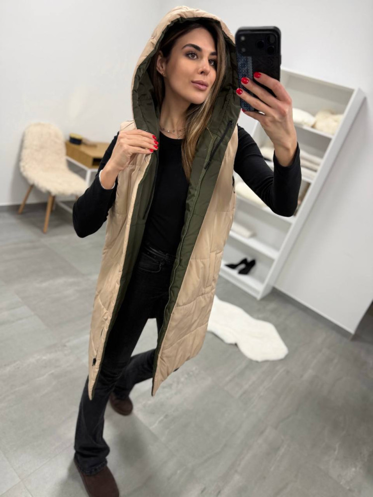 Удлиненный двухсторонний жилет DMP-P4220T600 Удлиненный двухсторонний жилет DMP-P4220T600