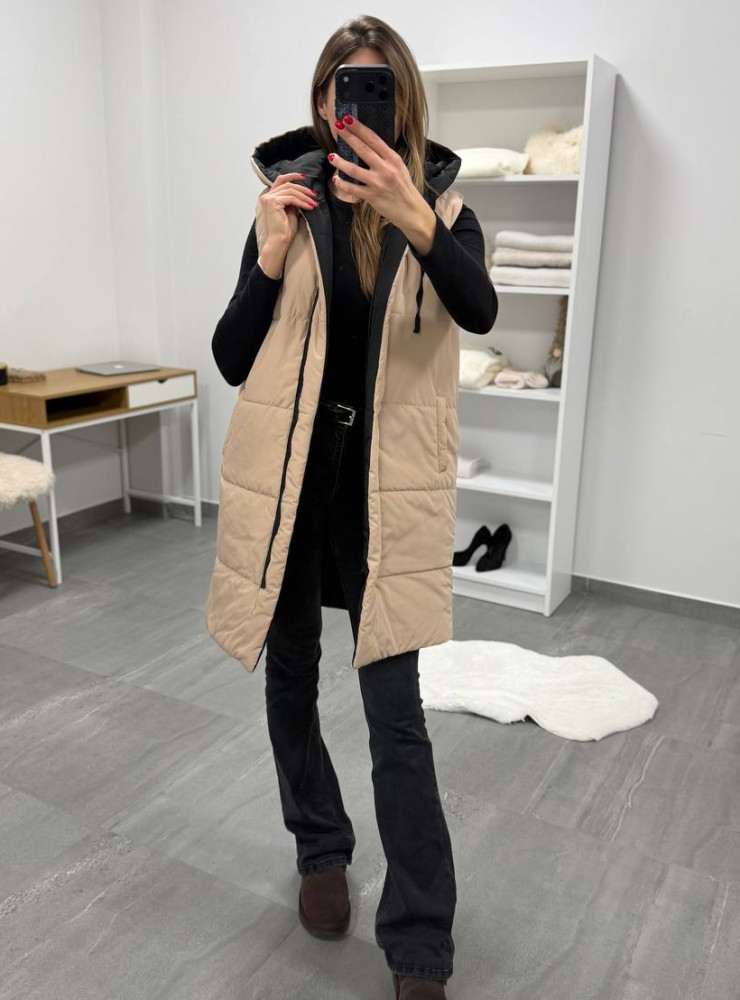 Удлиненный двухсторонний жилет DMP-P4220T600 Удлиненный двухсторонний жилет DMP-P4220T600