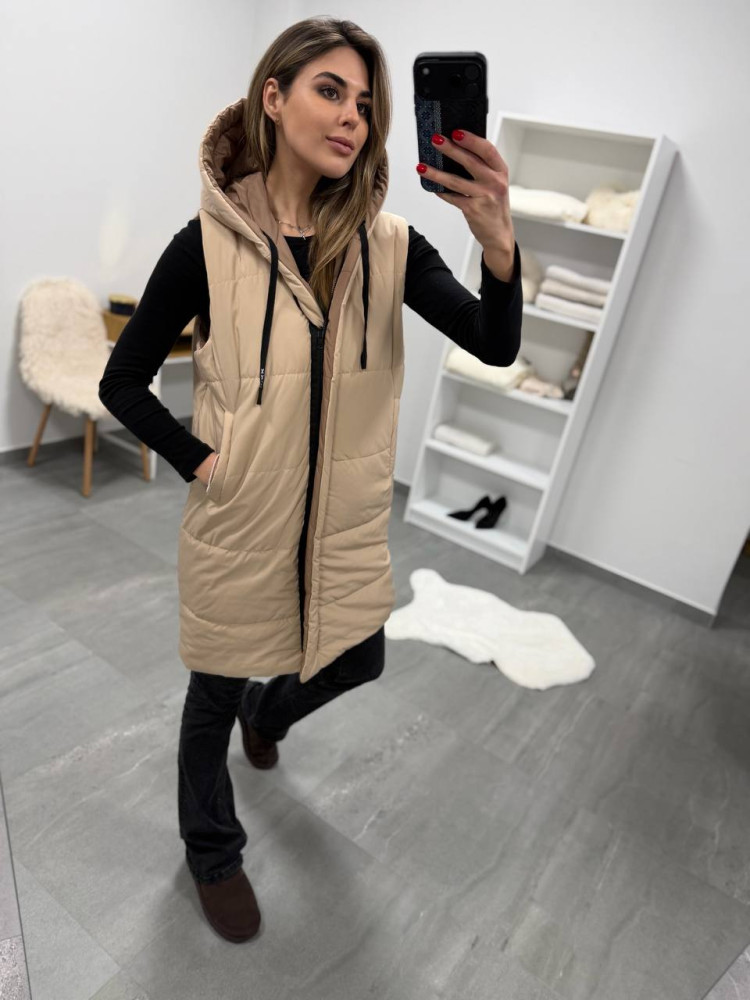 Удлиненный двухсторонний жилет DMP-P4220T600 Удлиненный двухсторонний жилет DMP-P4220T600