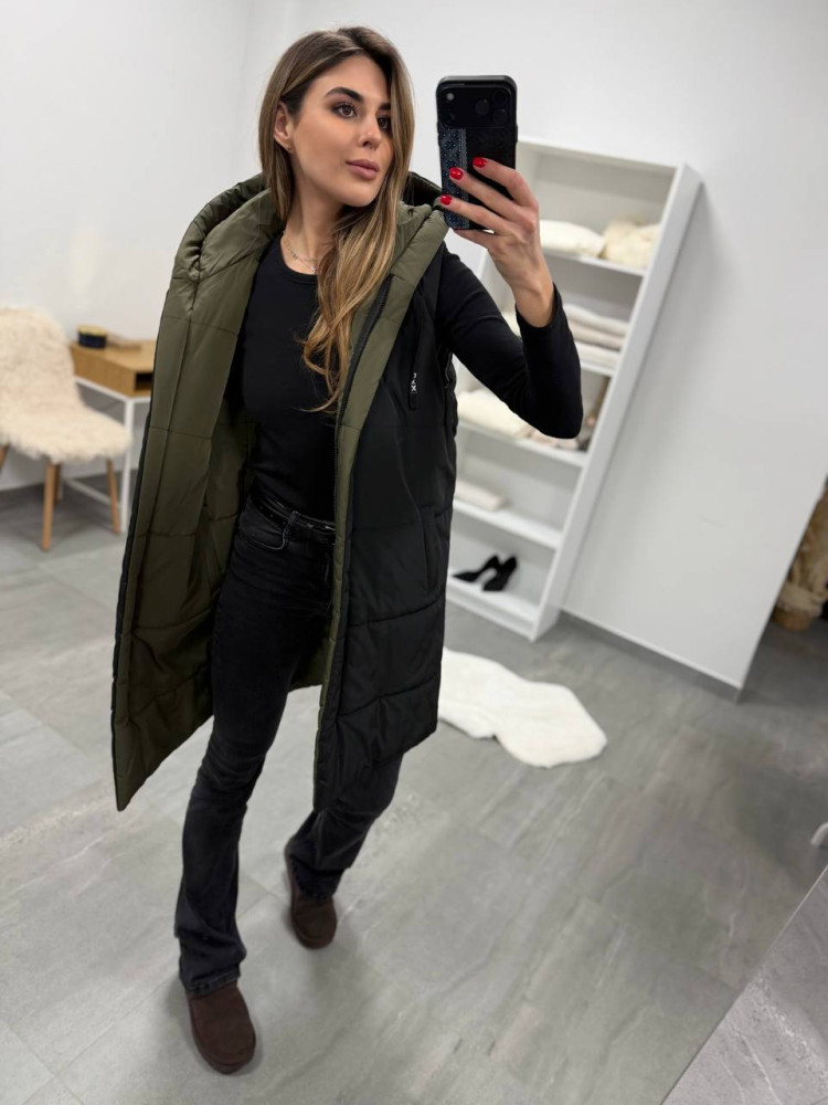 Удлиненный двухсторонний жилет DMP-P4220T600 Удлиненный двухсторонний жилет DMP-P4220T600