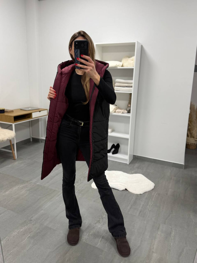 Удлиненный двухсторонний жилет DMP-P4220T600 Удлиненный двухсторонний жилет DMP-P4220T600