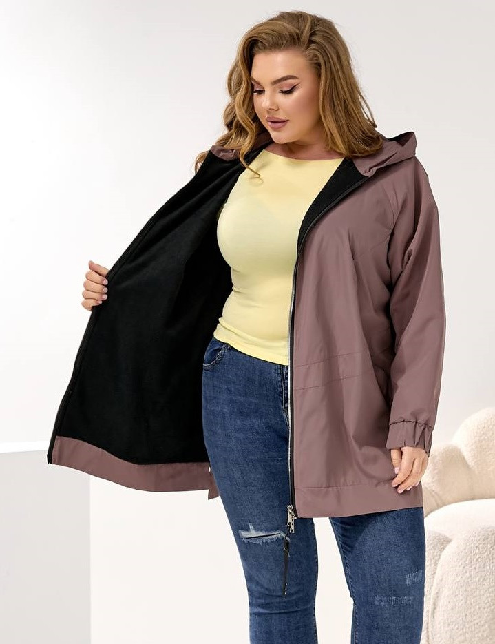 Удлиненная женская ветровка NU-A1496T23 Удлиненная женская ветровка NU-A1496T23