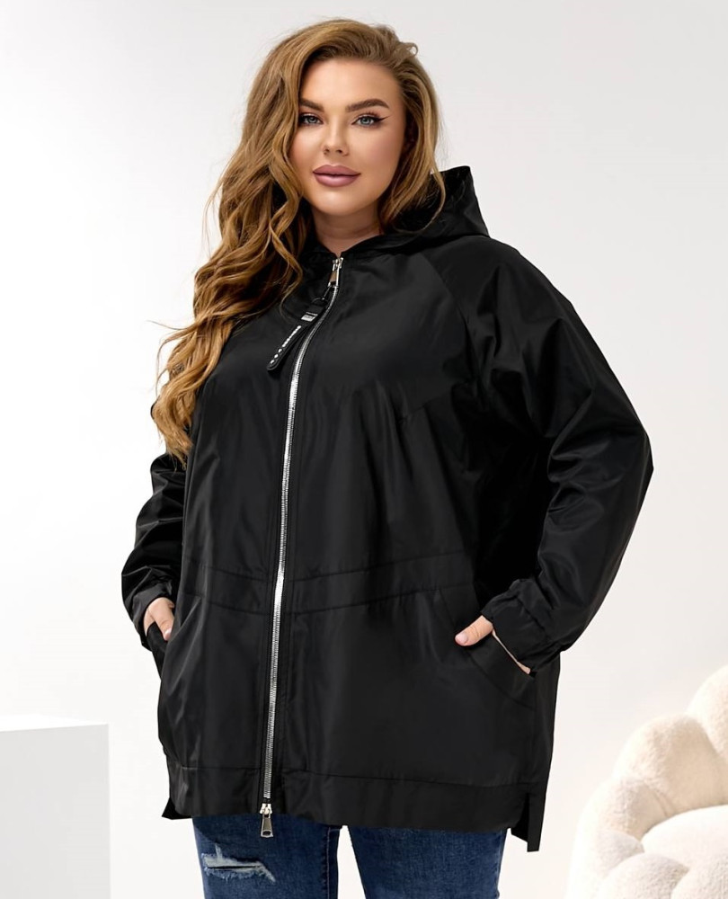 Удлиненная женская ветровка NU-A1496T23 Удлиненная женская ветровка NU-A1496T23