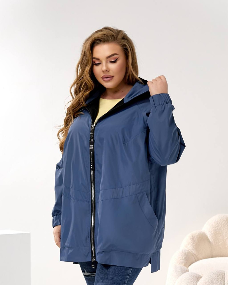 Удлиненная женская ветровка NU-A1496T23 Удлиненная женская ветровка NU-A1496T23