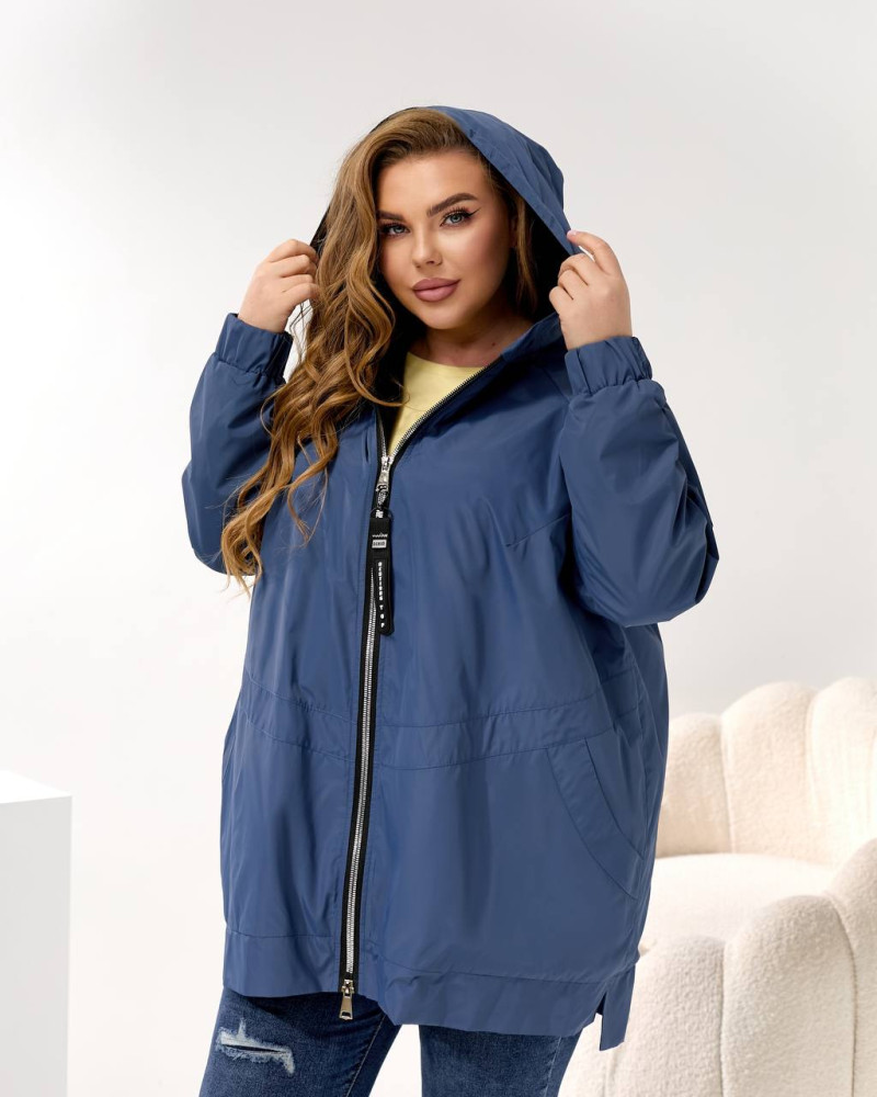 Удлиненная женская ветровка NU-A1496T23 Удлиненная женская ветровка NU-A1496T23