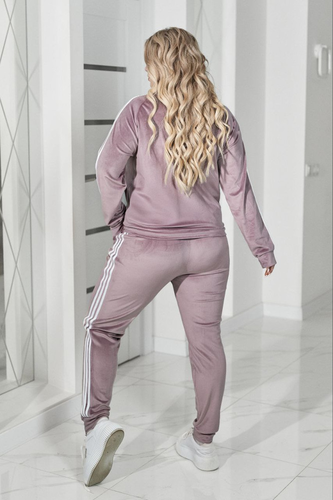 Велюровый костюм с лампасами VOJ-A337T750 Велюровый костюм с лампасами VOJ-A337T750