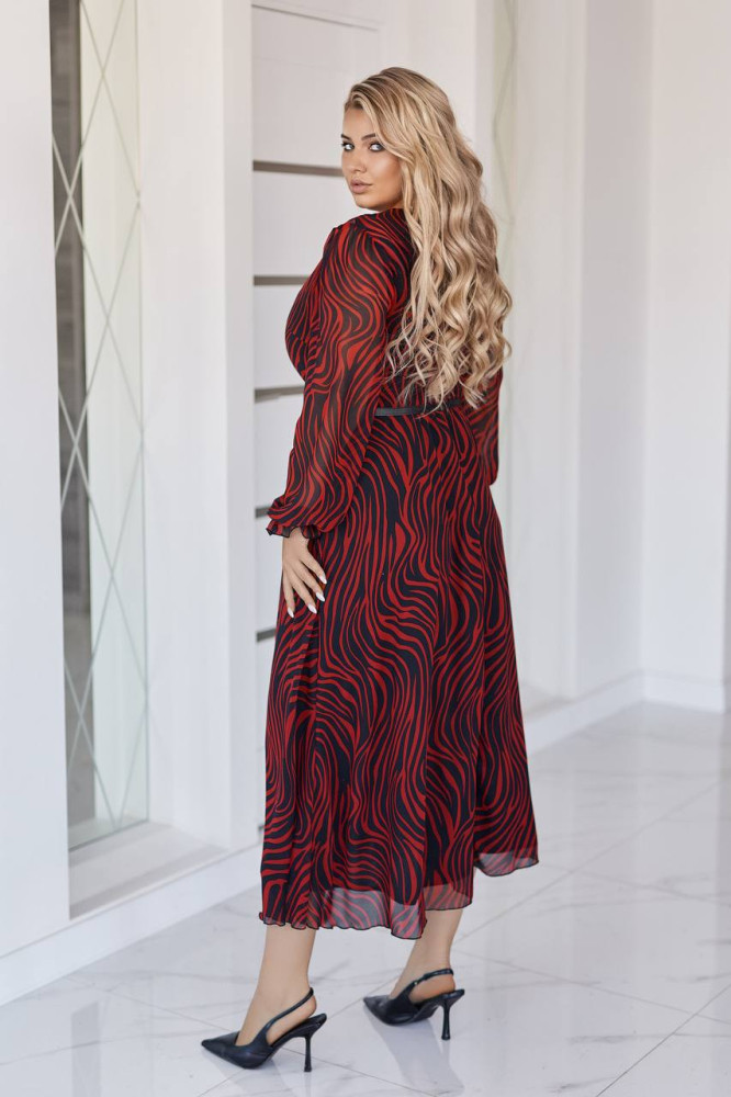 Длинное принтованное платье EY-A542.1T20B24 Длинное принтованное платье EY-A542.1T20B24