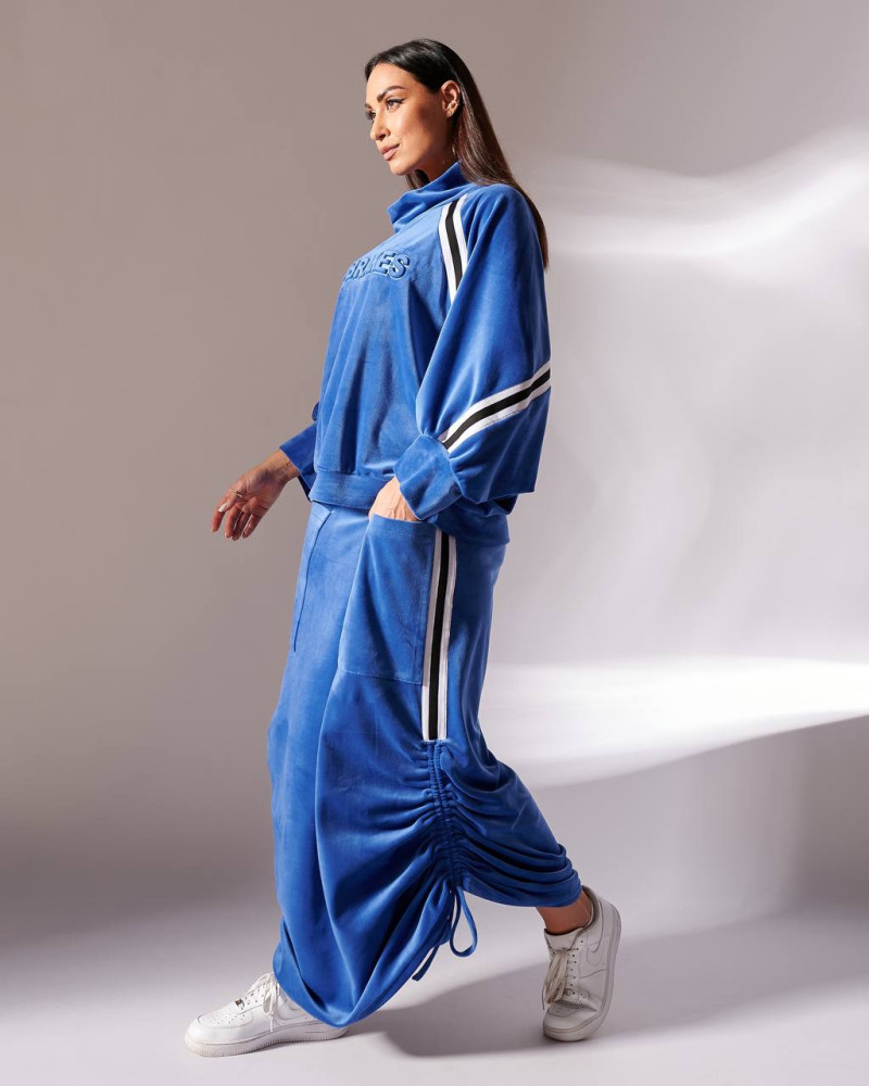 Велюровый костюм с юбкой IS-A013T950 Велюровый костюм с юбкой IS-A013T950