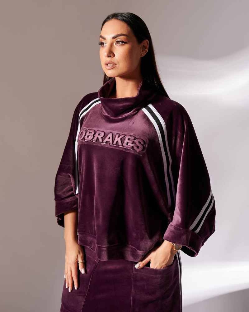 Велюровый костюм с юбкой IS-A013T950 Велюровый костюм с юбкой IS-A013T950