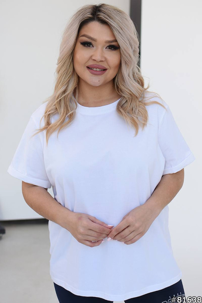 Базовая однотонная футболка ACHK-A1929T330 Базовая однотонная футболка ACHK-A1929T330