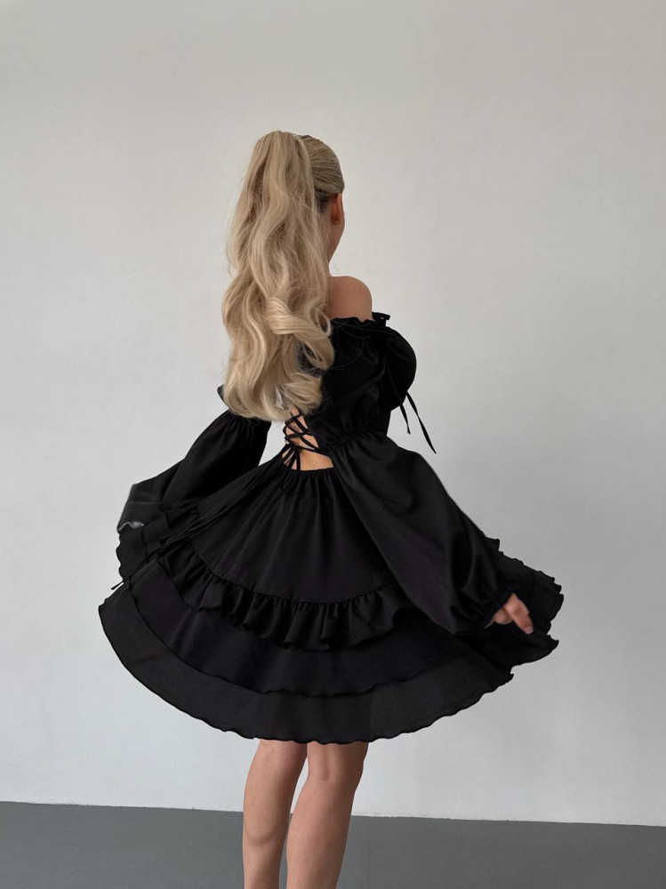 Мини платье с воланами MSM-A213.1T500 Мини платье с воланами MSM-A213.1T500