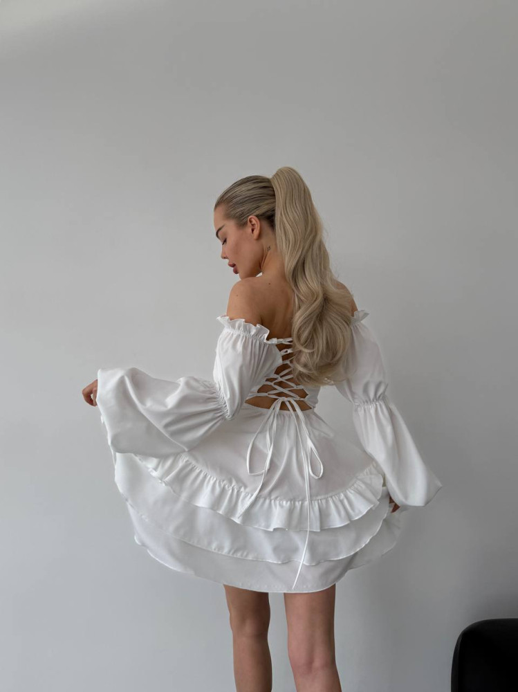 Мини платье с воланами MSM-A213.1T500 Мини платье с воланами MSM-A213.1T500