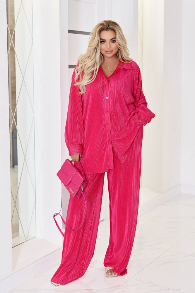 Костюм из гофрированного шелка EY-A717T20B23C28 Костюм из гофрированного шелка EY-A717T20B23C28