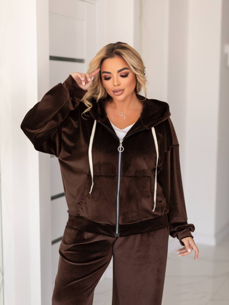 Велюровый спортивный костюм EY-A729T18B21 Велюровый спортивный костюм EY-A729T18B21