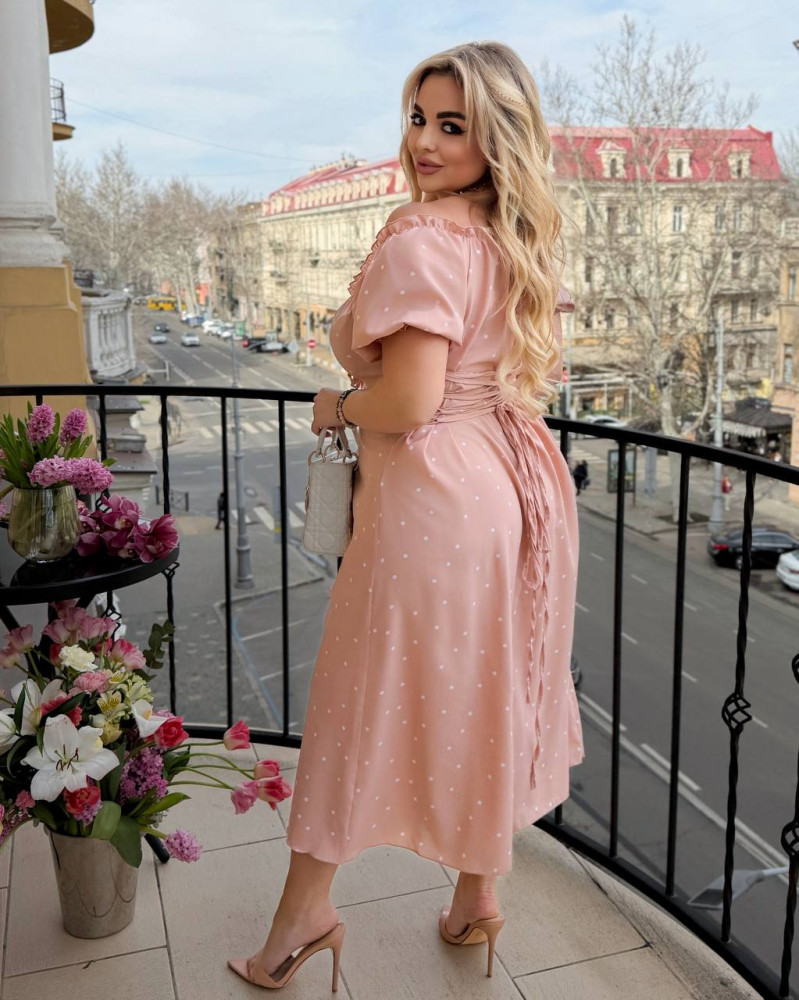 Платье со шнуровкой на спине PRAT-A2296T530 Платье со шнуровкой на спине PRAT-A2296T530