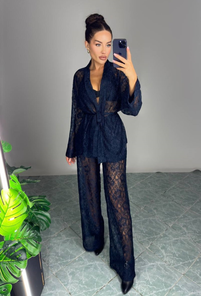 Стильный костюм из гипюра IPO-A747T549 Стильный костюм из гипюра IPO-A747T549