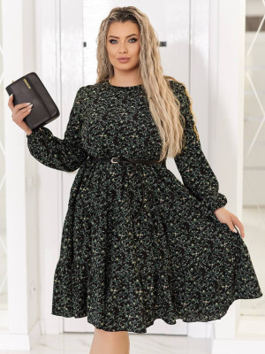 Платье с принтом EY-A612T15B18