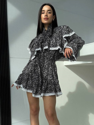 Платье с кружевом SAO-A046T480