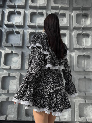 Платье с кружевом SAO-A046T480