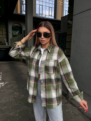 Фланелевая рубашка в клетку VM-A10509T380