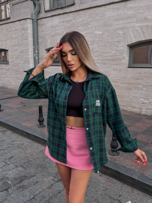 Фланелевая рубашка в клетку VM-A10509T380