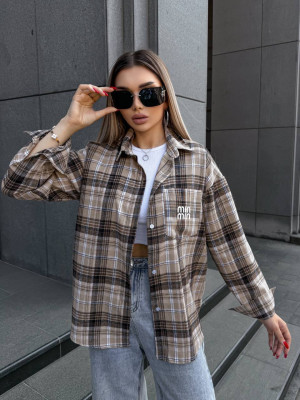 Фланелевая рубашка в клетку VM-A10509T380