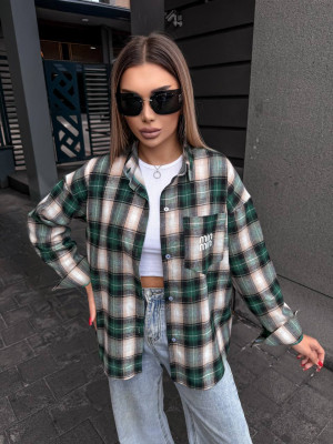 Фланелевая рубашка в клетку VM-A10509T380