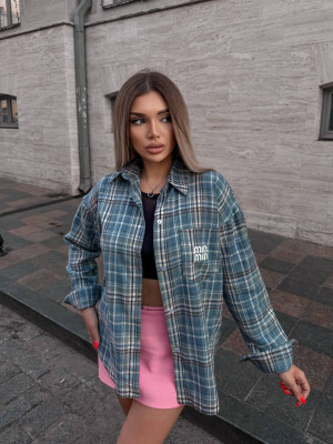 Фланелевая рубашка в клетку VM-A10509T380