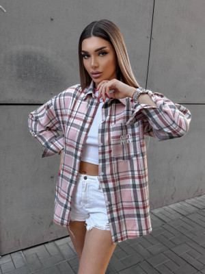 Фланелевая рубашка в клетку VM-A10509T380