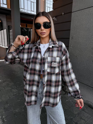 Фланелевая рубашка в клетку VM-A10509T380