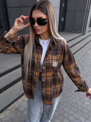 Фланелевая рубашка в клетку VM-A10509T380