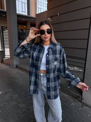 Фланелевая рубашка в клетку VM-A10509T380