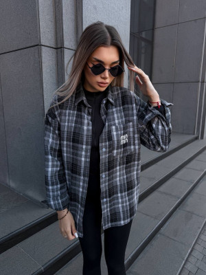 Фланелевая рубашка в клетку VM-A10509T380