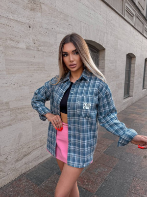 Фланелевая рубашка в клетку VM-A10509T380