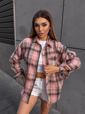 Фланелевая рубашка в клетку VM-A10509T380