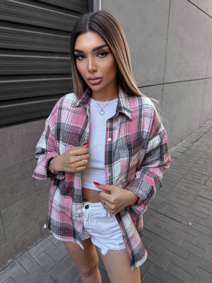 Фланелевая рубашка в клетку VM-A10509T380