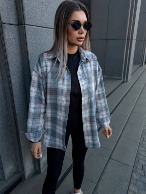 Фланелевая рубашка в клетку VM-A10509T380