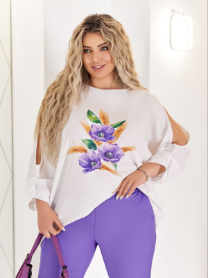 Костюм двойка со свободной блузой VOJ-A1006T680 Костюм двойка со свободной блузой VOJ-A1006T680