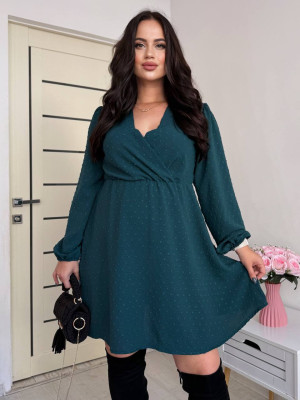 Платье с V-образным вырезом PRA-A1372T490