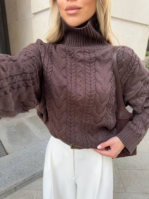 Оверсайз свитер с высоким горлом KC-A0508T900