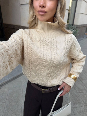 Оверсайз свитер с высоким горлом KC-A0508T900