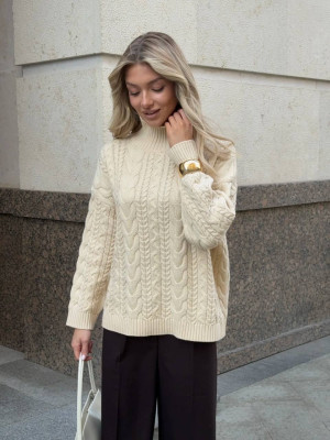 Оверсайз свитер с высоким горлом KC-A0508T900