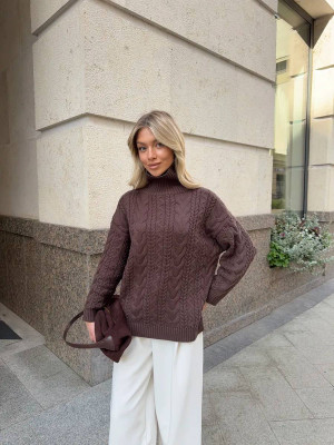 Оверсайз свитер с высоким горлом KC-A0508T900