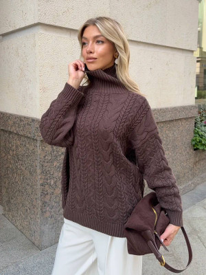 Оверсайз свитер с высоким горлом KC-A0508T900