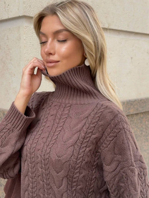 Оверсайз свитер с высоким горлом KC-A0508T900