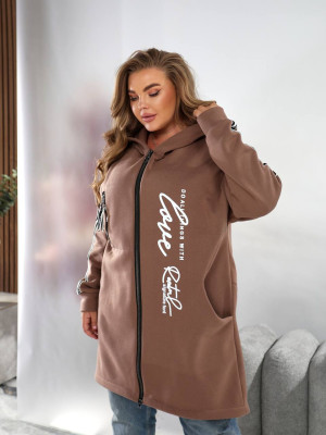 Длинный кардиган на флисе MOV-A639T580