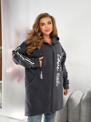 Длинный кардиган на флисе MOV-A639T580